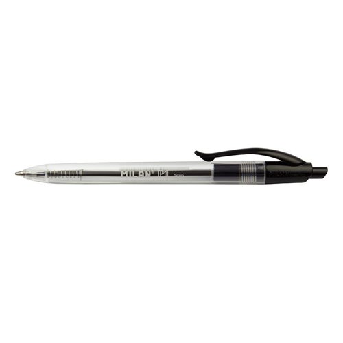 Milan P1 Crystal Longlife Ballpen - Black Box 25 - 17652225