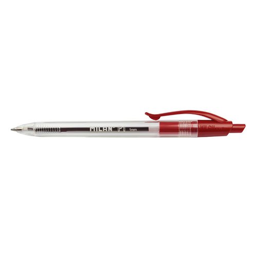 Milan P1 Crystal Longlife Ballpen - Red Box 25 - 17653225