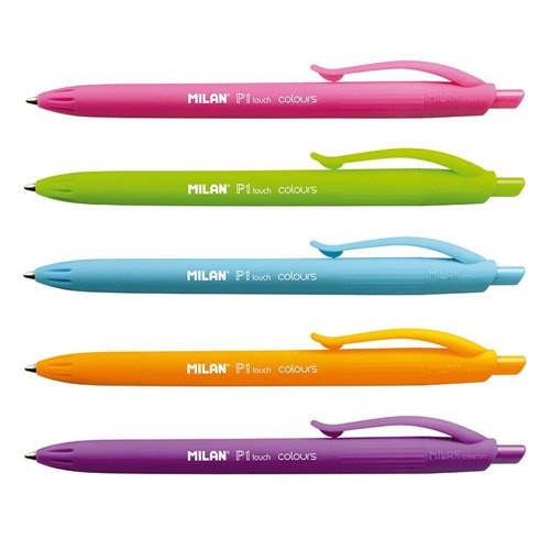 Milan P1 Touch Colours Ballpen; assorted tub of 24 - 176555124