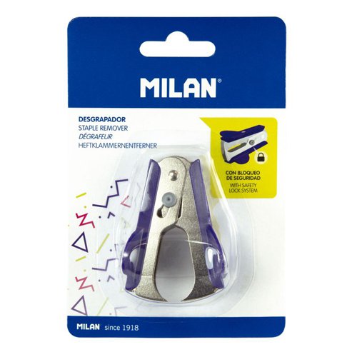 Milan Staple Remover Blue; Box 10