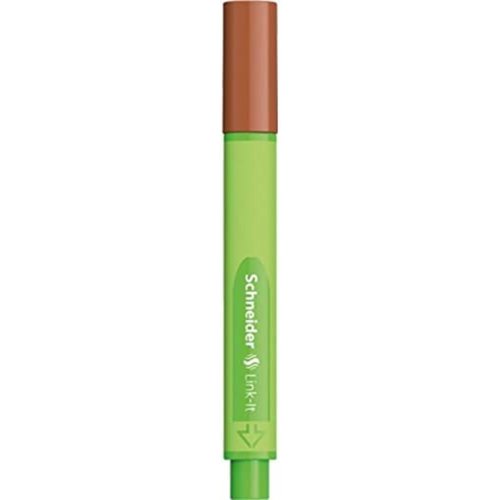Schneider Link-it Biodegradable Fineliner Pen Brown. (Clicks together with any other Link-it pen or Fineliner)