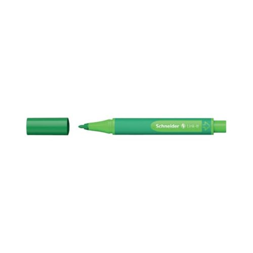 Schneider Link-it Biodegradable Fibre Tip Pen Green. (Clicks together with any other Link-it pen or Fineliner)