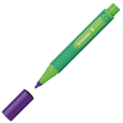 Schneider Link-it Biodegradable Fibre Tip Pen Violet. (Clicks together with any other Link-it pen or Fineliner)