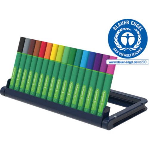 Schneider Link-It Biodegradable Fibrepen Stand up Deskset of 16 Pens - 192092