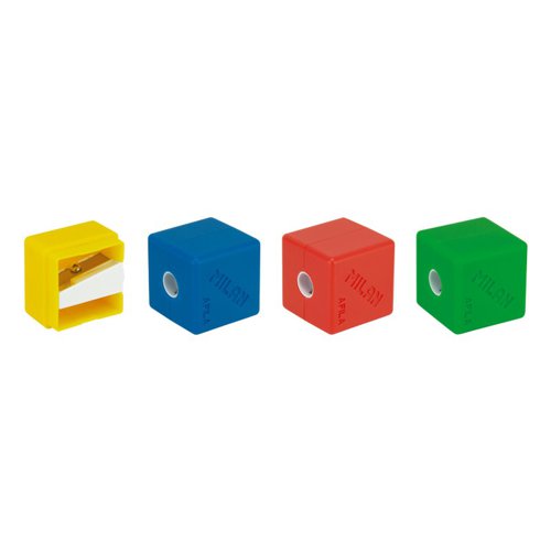 Milan Cubic Iconic shape Sharpeners; 4 Asstd Box 16 - 20154216