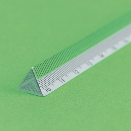 Milan 15cm Solid Acrylic Triangular Ruler; (Box 65)  - 351165