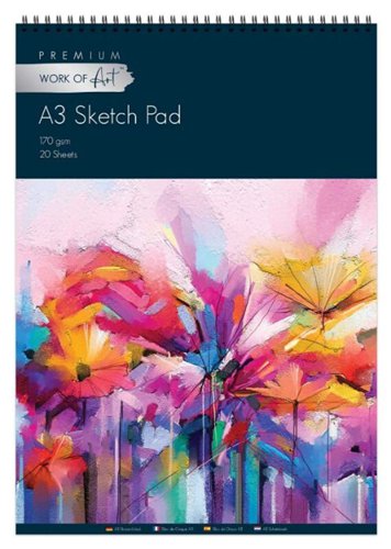 Easynote A3 Artist Sketch Pad, 20 sheet, 170gsm paper - 5130