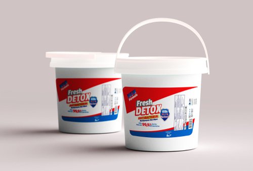 Detox Antibacterial Wipes - Bucket of 1000 - 61000 - 61000