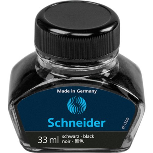 Schneider Fountain Pen Ink 33ml Bottle - Black - 6911