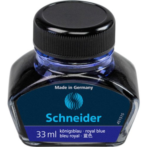Schneider Fountain Pen Ink 33ml Bottle - Royal Blue - 6913