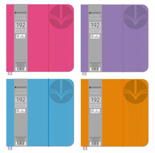 EasyNote Square, Dotted Journal, Soft Touch, 192 pages, Bright colours, FSC paper. - 7699