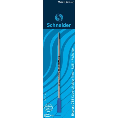 Schneider Express 785 Ballpen Refill Blue Medium for Cross, Hangcarded - 77161