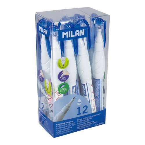 Milan Liquid Correction Pen 7ml; Box 12 - 80103