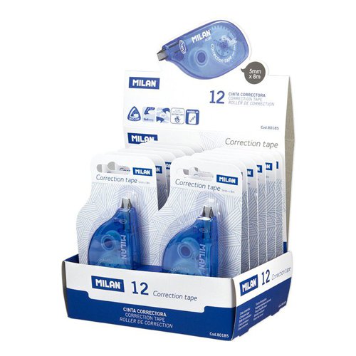 Milan Dry Correction tape 5mm x 8m with precise rotating tip ( Box 12 )