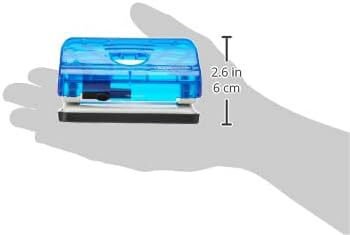Rapesco 2 Hole Punch, 12 Sheet Perforator Transparent Blue 15 Year Guarantee - BC810PBB