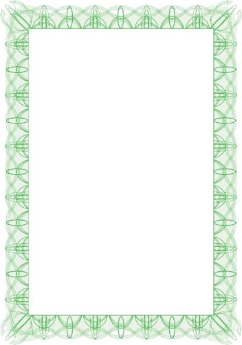 DECADry Computer Craft Certificate Paper A4 90gsm, 30 Sheets, with Border- Green
