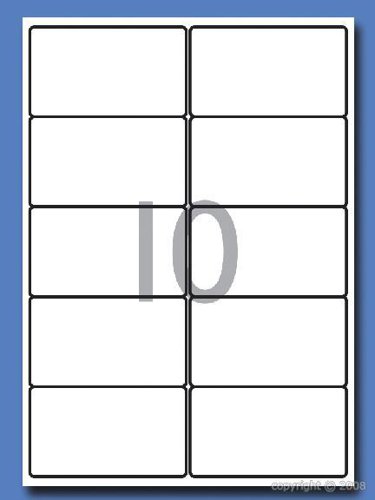 DECAdry White Multipurpose Labels 100 sheet pk 99.1 x 57mm 10 per Sheet - DLW1782