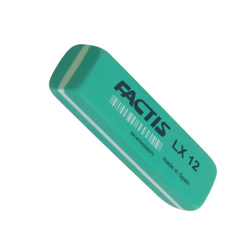 Factis LX12 Large Latex Green Eraser Pk12