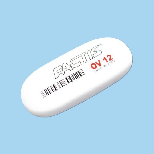 Factis OV12 Soft Oval Pencil Eraser Pk24 - FAOV12