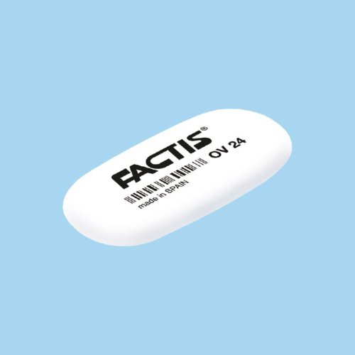Factis OV24 Soft Oval  Rubber Eraser Pk24 - FAOV24