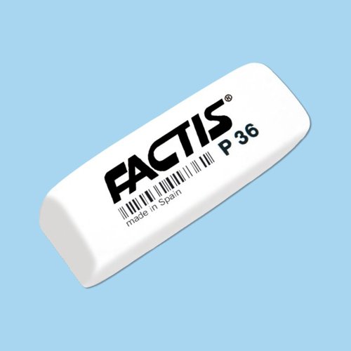 Factis P36, Large Wedge Plastic Eraser Pk36 - FAP36
