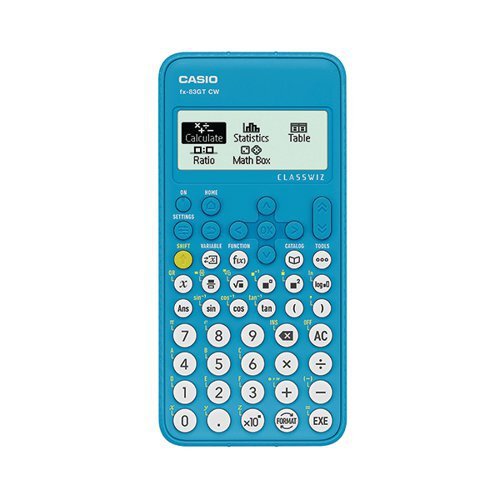 Casio FX-83GTCW NEW ClassWiz Scientific Calculator, 290+ function, Battery power Blue, UK & IRL Exam Approved