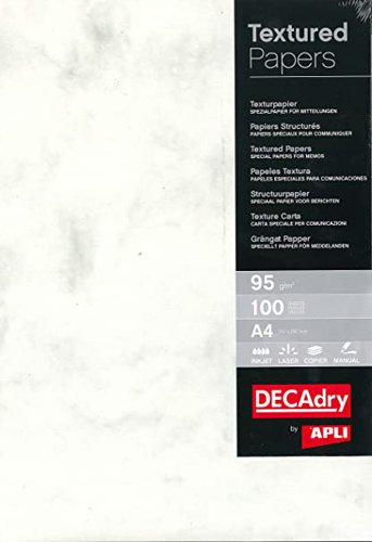 Decadry A4 Letterhead Marble Grey Parchment 95gsm 100 Sheet Pack