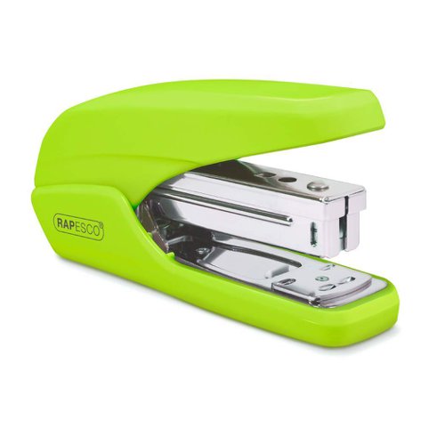 Rapesco X5 25 Less Effort Desk Stapler, 25 sheet, Green, 15 Year Guarantee