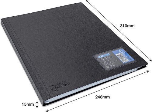 Rapesco A4 GERM-SAVVY® ANTIBACTERIAL HARDCOVER DISPLAY BOOK 36 POCKETS - R1650