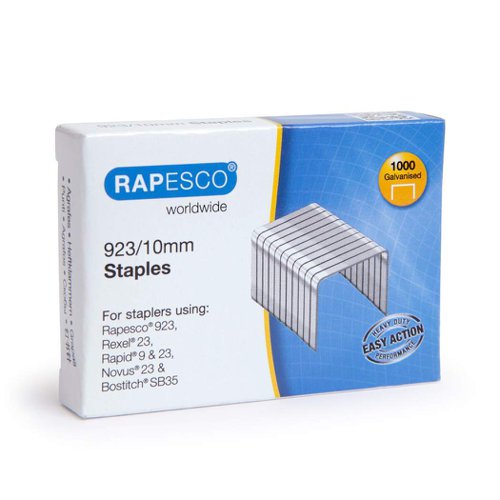 Rapesco 923/10mm Heavy Duty Staples, Box 1000 - R92310