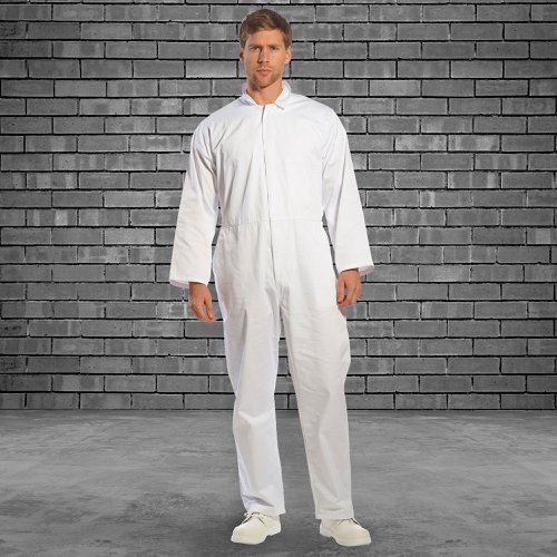 Portwest 2201 Food Industry No Pocket Coverall White XXXL Overalls, Bibs & Aprons 2201WHRXXXL