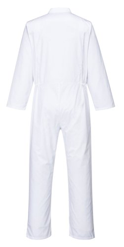 Portwest 2201 Food Industry No Pocket Coverall White XXXL Overalls, Bibs & Aprons 2201WHRXXXL