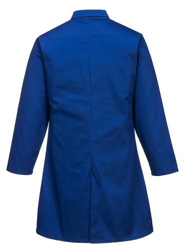 Portwest 2202 Food Industry Men's 1 Pocket Coat Royal Blue M Overalls, Bibs & Aprons 2202RBRM