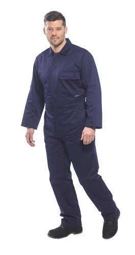 Portwest 2802 Standard Coverall Navy XL Overalls, Bibs & Aprons 2802NARXL