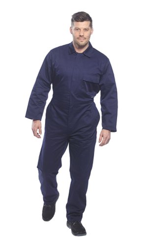 Portwest 2802 Standard Coverall Navy XL Overalls, Bibs & Aprons 2802NARXL