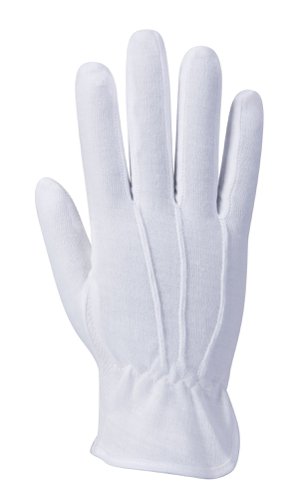 Portwest A080 Microdot Glove White M Re-usable Gloves A080WHRM