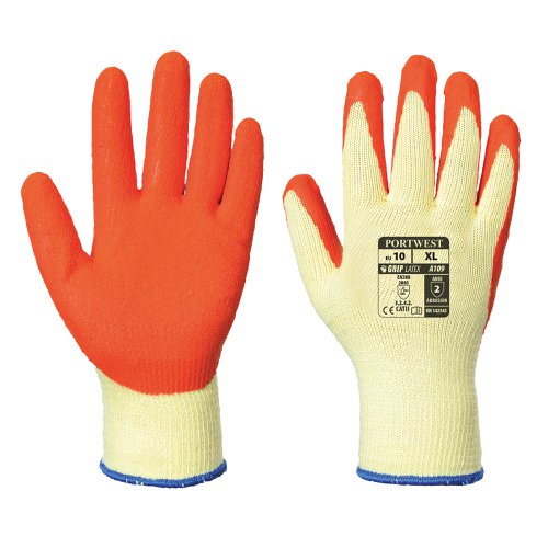 Portwest A109 Grip Glove (Retail Pack) Orange