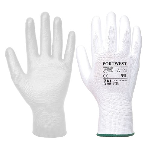 Portwest A120 PU Palm Glove Re-usable Gloves M-A120