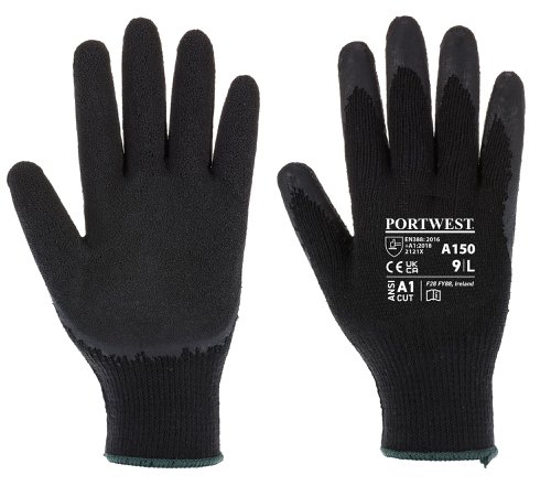 Portwest A150 Classic Grip Glove - Latex Black XXL