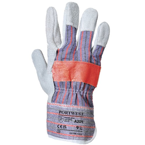 Portwest A209 Classic Canadian Rigger Glove Grey XL Re-usable Gloves A209GRRXL