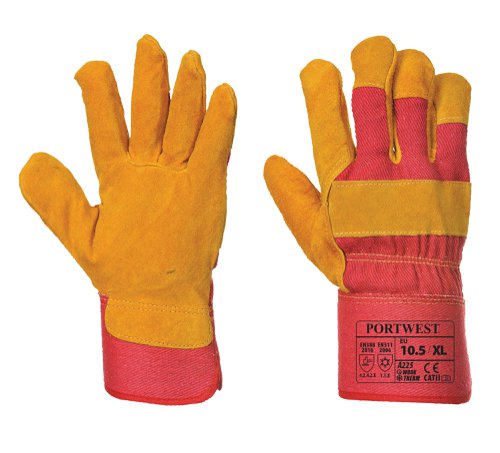 Portwest A225 Fleece Lined Rigger Glove Red XL