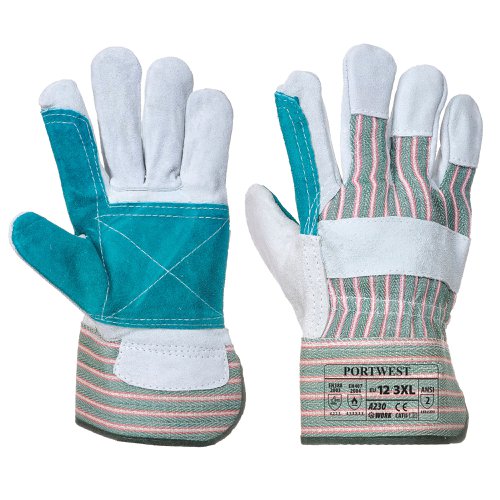 Portwest A230 Double Palm Rigger Glove Grey