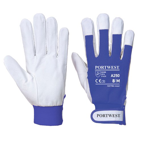 Portwest A250 Tergsus Glove Blue Re-usable Gloves M-A250