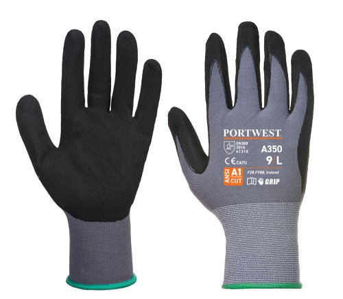 Portwest A350 DermiFlex Glove Black XS