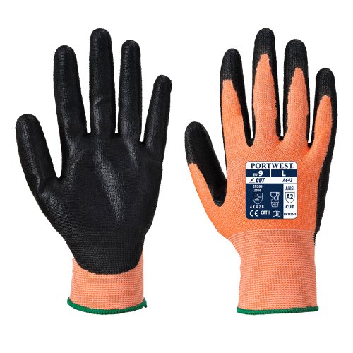 Portwest A643 Amber Cut Glove - Nitrile Foam Amber