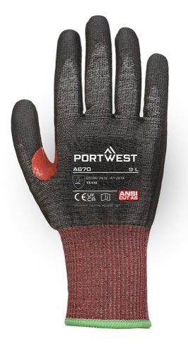 Portwest A670 CS Cut F13 PU Glove Black M