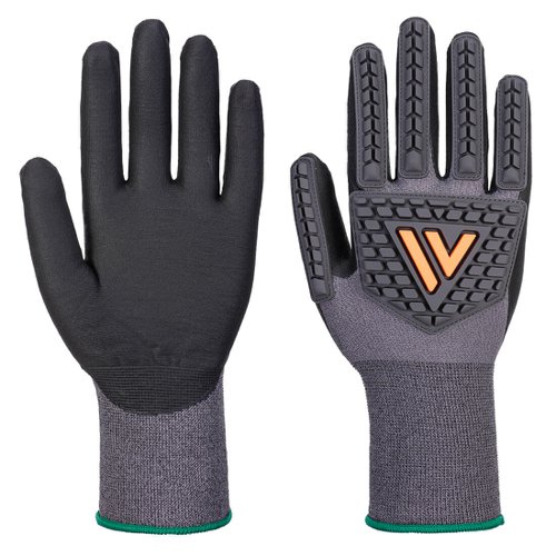 Portwest A715 Grip 15 Nitrile Impact Glove Black L