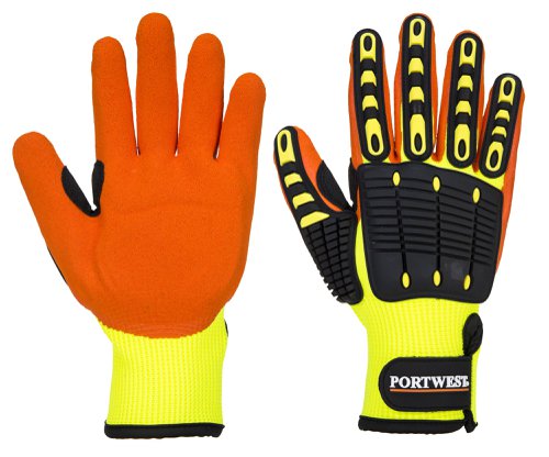 Portwest A721 Anti Impact Grip Glove Yellow/Orange
