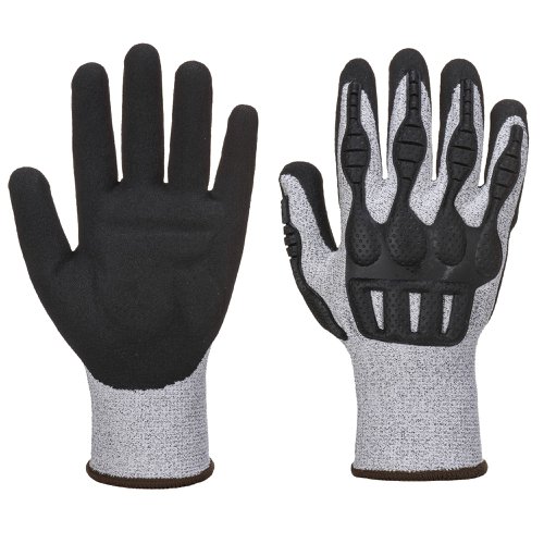 Portwest A723 TPV Impact Cut Glove Grey/Black