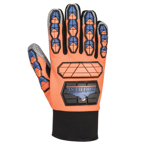 Portwest A726 Aqua-Seal Pro Glove Orange/Blue L